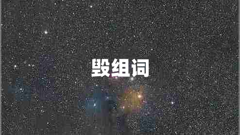 毀組詞