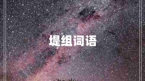 堤組詞語