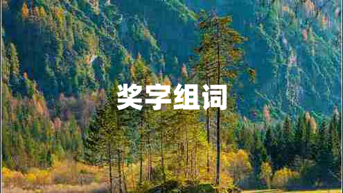 獎(jiǎng)字組詞