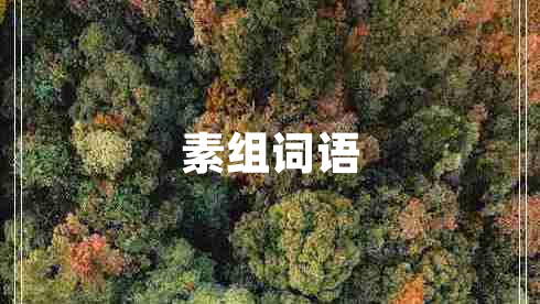 素組詞語