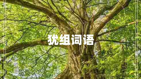 猶組詞語