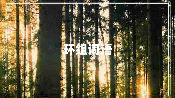 環(huán)組詞語
