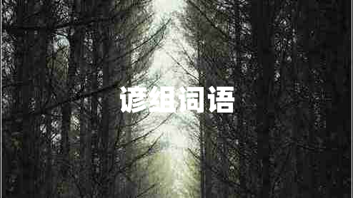 諺組詞語