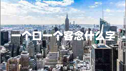 一個口一個客念什么字