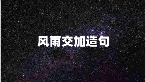 風雨交加造句