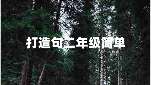 打造句二年級簡單