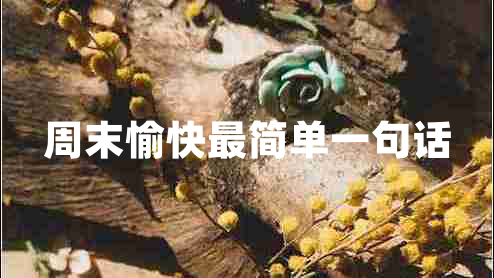 周末愉快最簡(jiǎn)單一句話