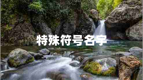 特殊符號(hào)名字
