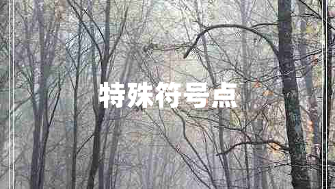 特殊符號點