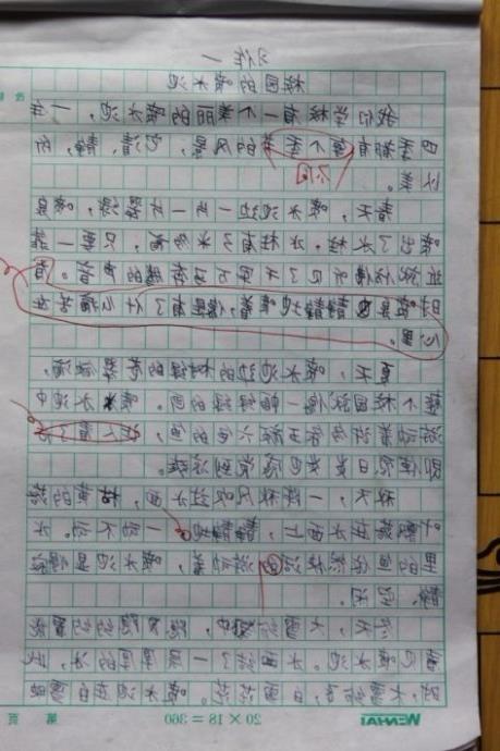 作文,四級(jí),字左右,老師