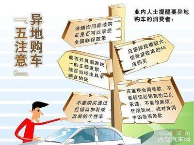 買車,跨地區(qū),注意事項(xiàng)