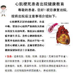 心肌梗塞,出院,病人,注意事項(xiàng)