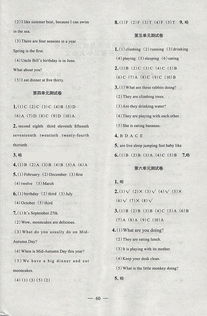 五級(jí)英語基礎(chǔ)知識(shí)競賽試卷答案