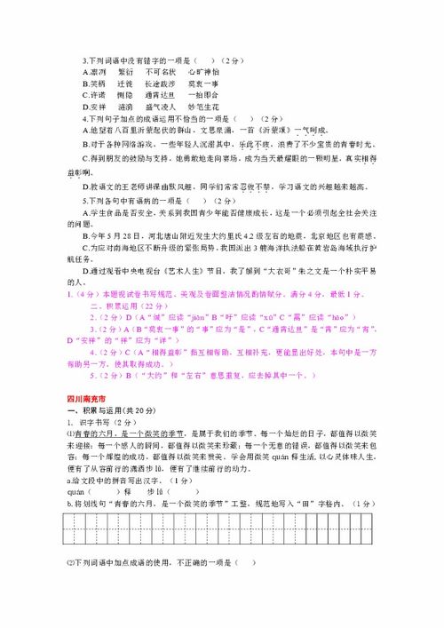 中考基礎(chǔ)知識(shí)積累集體備課