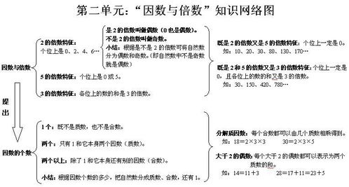 因數(shù)和倍數(shù)基礎(chǔ)知識(shí)的整理